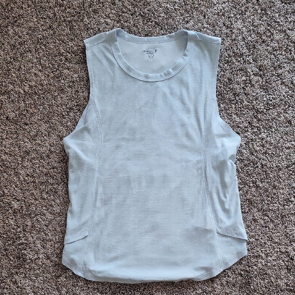 Old Navy Pale Blue Active Sleeveless Tank Top
